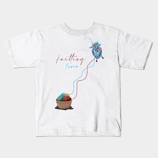 Knitting lover's best friends Kids T-Shirt